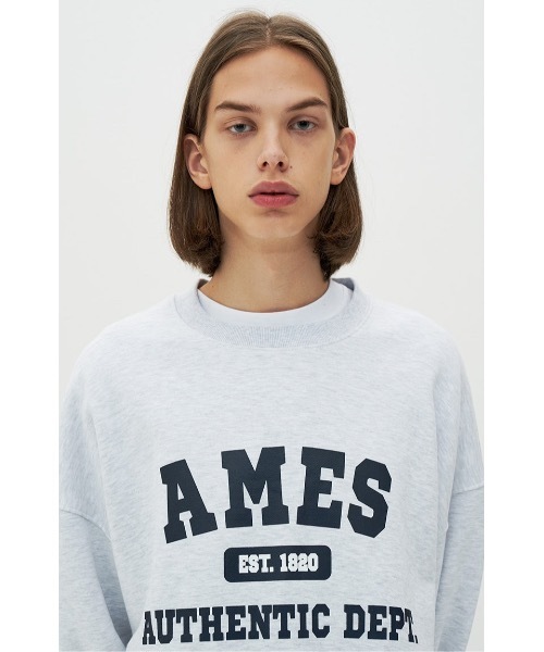 AMESWORLDWIDE（アメスワールドワイド）の「【AMESWORLDWIDE 】オーセンティック ロゴスウェットシャツ / AUTHENTIC LOGO SWEATSHIRTS（スウェット・レディース・ネイビー/グレー・MEDIUM/LARGE）」の16枚目の写真