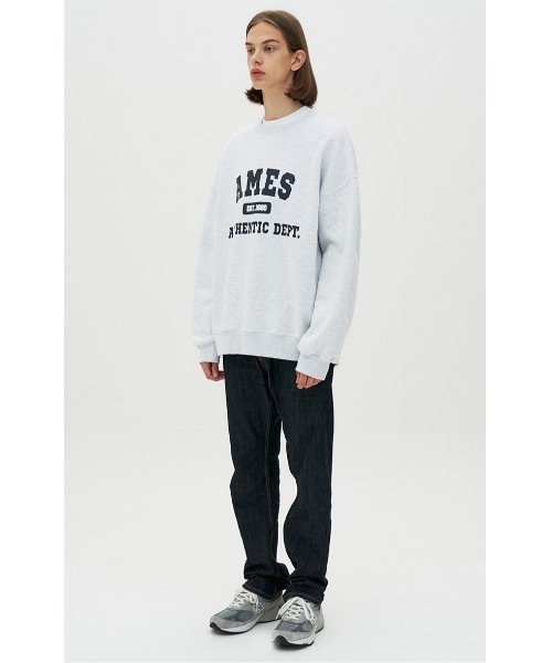 AMESWORLDWIDE（アメスワールドワイド）の「【AMESWORLDWIDE 】オーセンティック ロゴスウェットシャツ / AUTHENTIC LOGO SWEATSHIRTS（スウェット・レディース・ネイビー/グレー・MEDIUM/LARGE）」の18枚目の写真