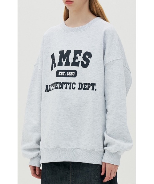 AMESWORLDWIDE（アメスワールドワイド）の「【AMESWORLDWIDE 】オーセンティック ロゴスウェットシャツ / AUTHENTIC LOGO SWEATSHIRTS（スウェット・レディース・ネイビー/グレー・MEDIUM/LARGE）」の20枚目の写真