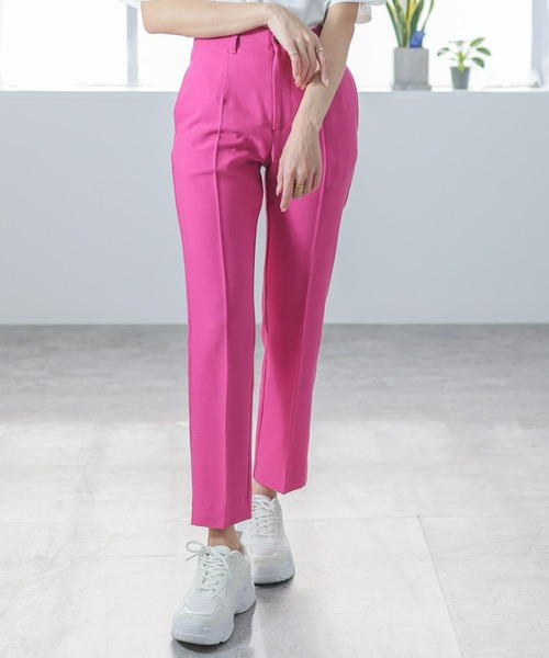 clear（クリア）の「美脚スリムテーパードパンツ（スラックス・レディース・ピンク/グリーン/ブルー系その他4/グレー/ブラック・S/M）」の5枚目の写真