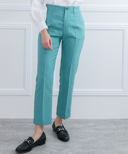 clear（クリア）の「美脚スリムテーパードパンツ（スラックス・レディース・ピンク/グリーン/ブルー系その他4/グレー/ブラック・S/M）」の3枚目の写真