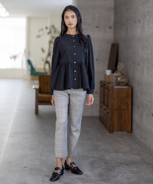 clear（クリア）の「美脚スリムテーパードパンツ（スラックス・レディース・ピンク/グリーン/ブルー系その他4/グレー/ブラック・S/M）」の21枚目の写真