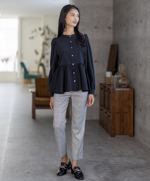 clear（クリア）の「美脚スリムテーパードパンツ（スラックス・レディース・ピンク/グリーン/ブルー系その他4/グレー/ブラック・S/M）」の22枚目の写真