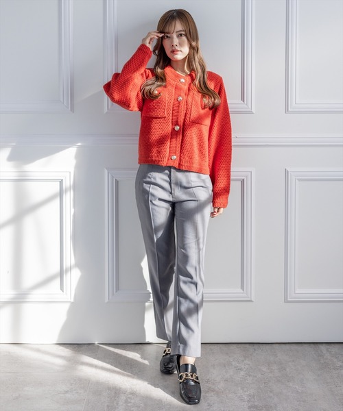 clear（クリア）の「美脚スリムテーパードパンツ（スラックス・レディース・ピンク/グリーン/ブルー系その他4/グレー/ブラック・S/M）」の17枚目の写真