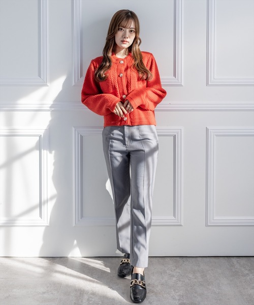 clear（クリア）の「美脚スリムテーパードパンツ（スラックス・レディース・ピンク/グリーン/ブルー系その他4/グレー/ブラック・S/M）」の18枚目の写真