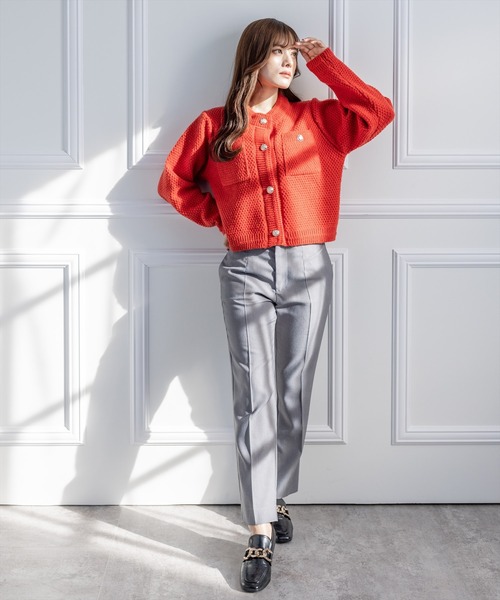 clear（クリア）の「美脚スリムテーパードパンツ（スラックス・レディース・ピンク/グリーン/ブルー系その他4/グレー/ブラック・S/M）」の19枚目の写真