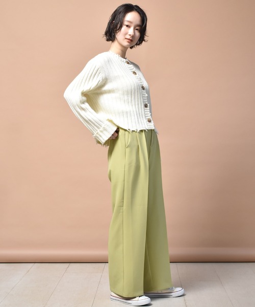 RETRO GIRL（レトロガール）の「タックスラックスパンツ（スラックス・レディース・ライトブルー/ブラック/イエロー/グリーン/ブラウン系その他・FREE）」の8枚目の写真