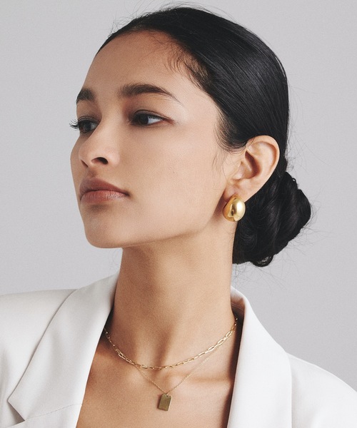 9ban(キューバン)の「【9ban】キューバン/ Balloon pierce(ピアス(両耳用)・レディース・ゴールド・FREE)」の2枚目の写真