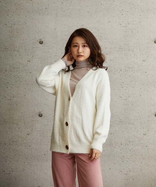 【M】ミセスグリーンアップル　ポップアップ　カーディガン グレージュ ミセスグリーンアップル ポップアップ カーディガン M - メルカリ