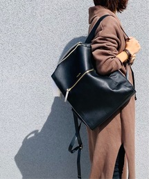 Legato Largo | Legato Largo/ レガートラルゴ  / PC収納 フェイクレザー バックパック リュック LG-E1312(バックパック/リュック)