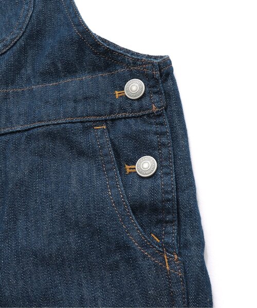 BREEZE by saori(ブリーズバイサオリ)の「/WEB限定 サロペット【BREEZE by saori】(サロペット/オーバーオール・キッズ・アイボリー/ネイビー・100/150/90/140/120/110/130)」の3枚目の写真