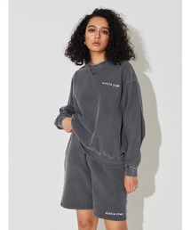 ALEXIA STAM | Logo Pigment Dyed Sweatshirt/ロゴピグメントダイスウェットシャツ(スウェット)