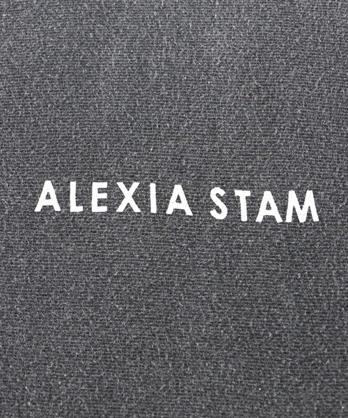 ALEXIA STAM（アリシアスタン）の「Logo Pigment Dyed Sweatshirt/ロゴピグメントダイスウェットシャツ（スウェット・レディース・チャコールグレー/モカ/グレイッシュベージュ・FREE）」の21枚目の写真