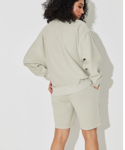 ALEXIA STAM（アリシアスタン）の「Logo Pigment Dyed Sweatshirt/ロゴピグメントダイスウェットシャツ（スウェット・レディース・チャコールグレー/モカ/グレイッシュベージュ・FREE）」の17枚目の写真