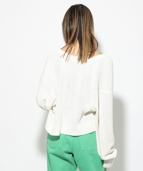 PBLIM（ページボーイリム）の「【PAGEBOYLIM】ニットショートカーデ（カーディガン/ボレロ・レディース・ブラック/オフホワイト/グリーン系その他・FREE）」の6枚目の写真