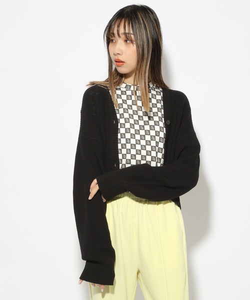 PBLIM（ページボーイリム）の「【PAGEBOYLIM】ニットショートカーデ（カーディガン/ボレロ・レディース・ブラック/オフホワイト/グリーン系その他・FREE）」の9枚目の写真