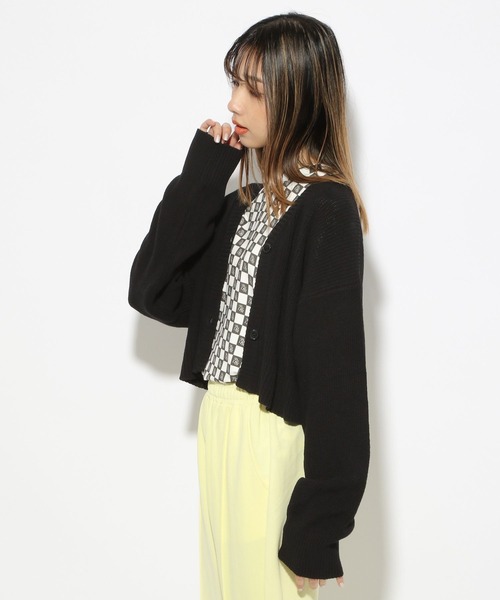 PBLIM（ページボーイリム）の「【PAGEBOYLIM】ニットショートカーデ（カーディガン/ボレロ・レディース・ブラック/オフホワイト/グリーン系その他・FREE）」の10枚目の写真