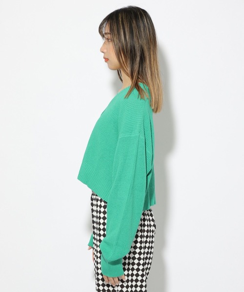 PBLIM（ページボーイリム）の「【PAGEBOYLIM】ニットショートカーデ（カーディガン/ボレロ・レディース・ブラック/オフホワイト/グリーン系その他・FREE）」の20枚目の写真