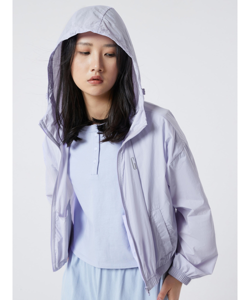 GAP（ギャップ）の「Uvカット・はっ水ジャケット（ナイロンジャケット・レディース・ラベンダー/グレー系その他/ピンク系その他/アクア・S/M/L/XS/XXS）」の3枚目の写真
