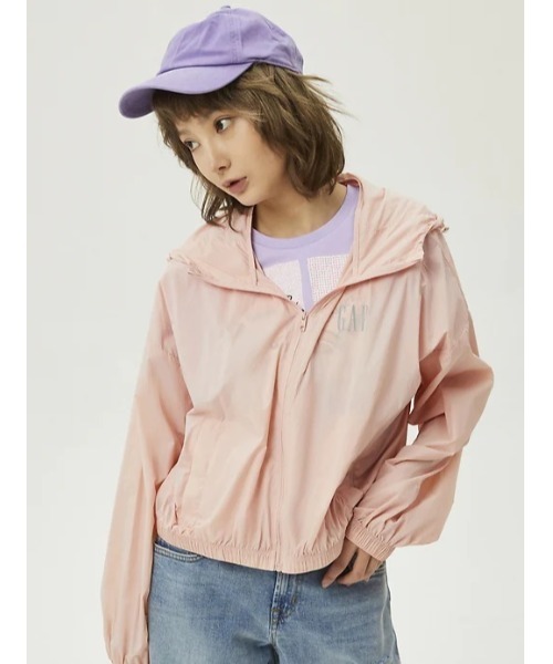 GAP（ギャップ）の「Uvカット・はっ水ジャケット（ナイロンジャケット・レディース・ラベンダー/グレー系その他/ピンク系その他/アクア・S/M/L/XS/XXS）」の21枚目の写真