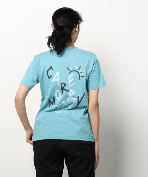 karrimor(カリマー)の「carry more fun S/S T W's(Tシャツ/カットソー・レディース・ホワイト/イエロー系/ターコイズブルー・M/L/S)」の5枚目の写真