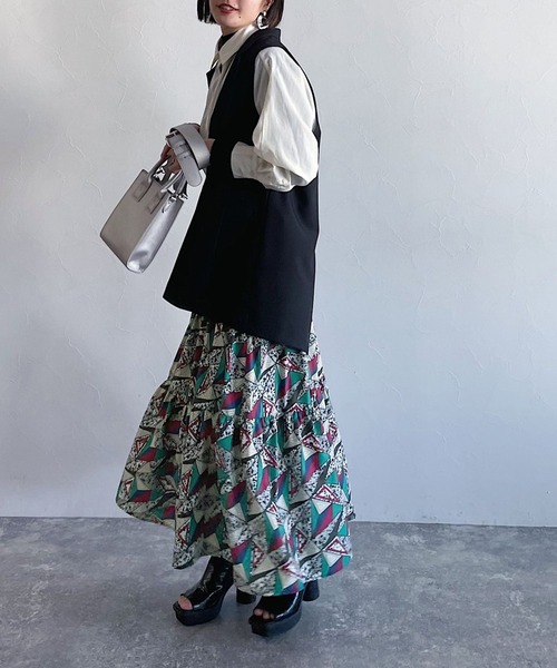 PAGEBOY（ページボーイ）の「エキゾチック柄スカート（スカート・レディース・ホワイト系その他/ブラック系その他・FREE）」の14枚目の写真