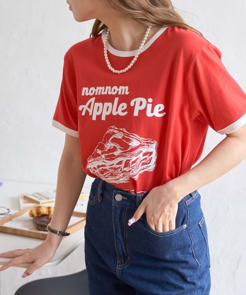 WEGO(ウィゴー)の「WEGO/グラフィックTシャツ(Tシャツ/カットソー・レディース・ホワイト/オフホワイト/イエロー/ブルー/その他1/その他2/オートミール/ホワイト系その他/ブラック/その他6/その他4/その他5/その他7/その他8/その他3/ライトピンク/その他10/その他9/その他11/スミクロ・FREE)」の11枚目の写真