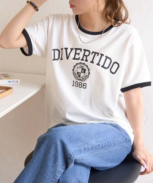 WEGO(ウィゴー)の「WEGO/グラフィックTシャツ(Tシャツ/カットソー・レディース・ホワイト/オフホワイト/イエロー/ブルー/その他1/その他2/オートミール/ホワイト系その他/ブラック/その他6/その他4/その他5/その他7/その他8/その他3/ライトピンク/その他10/その他9/その他11/スミクロ・FREE)」の12枚目の写真