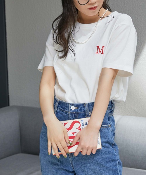 WEGO(ウィゴー)の「WEGO/グラフィックTシャツ(Tシャツ/カットソー・レディース・ホワイト/オフホワイト/イエロー/ブルー/その他1/その他2/オートミール/ホワイト系その他/ブラック/その他6/その他4/その他5/その他7/その他8/その他3/ライトピンク/その他10/その他9/その他11/スミクロ・FREE)」の14枚目の写真