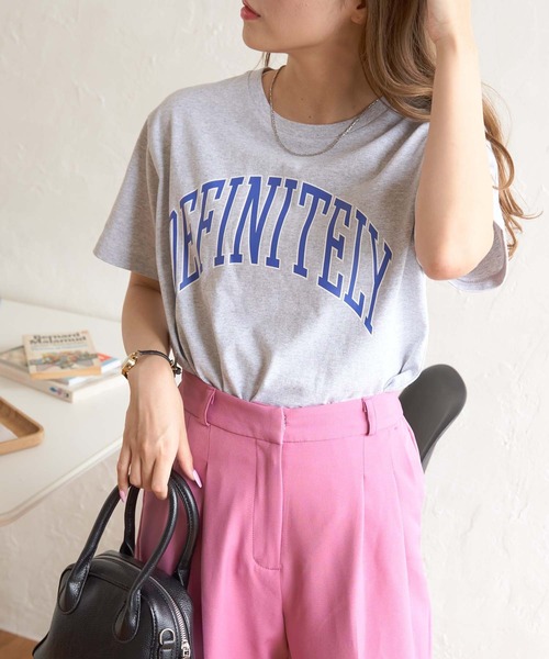 WEGO(ウィゴー)の「WEGO/グラフィックTシャツ(Tシャツ/カットソー・レディース・ホワイト/オフホワイト/イエロー/ブルー/その他1/その他2/オートミール/ホワイト系その他/ブラック/その他6/その他4/その他5/その他7/その他8/その他3/ライトピンク/その他10/その他9/その他11/スミクロ・FREE)」の7枚目の写真