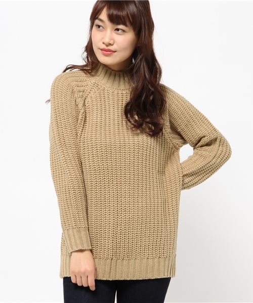 OUTLET（アウトレット）の「【CIAOPANIC TYPY】ローゲージタートルニットプルオーバー（ニット/セーター・レディース・ブルー/キャメル/グレー/オフホワイト/ブラック・FREE）」の5枚目の写真