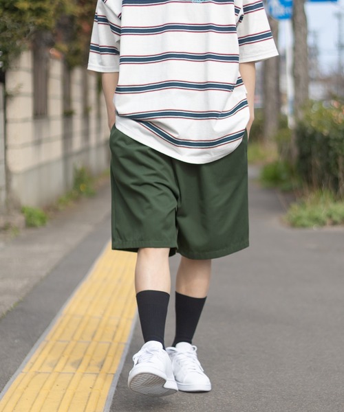 SlashDate（スラッシュデイト）の「ワイドシルエットスケーターショーツ/チノショーツ/シェフショーツ/イージーショーツ（チノパンツ・メンズ・ブラック/ベージュ/グレー/ネイビー/カーキ/アイボリー/ブルー/ホワイト系その他/ダークインディゴブルー/ブラック系その他/ベージュ系その他/ワンウォッシュ/ブラック系その他2・M/L/XL）」の9枚目の写真