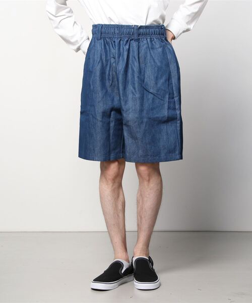 SlashDate（スラッシュデイト）の「ワイドシルエットスケーターショーツ/チノショーツ/シェフショーツ/イージーショーツ（チノパンツ・メンズ・ブラック/ベージュ/グレー/ネイビー/カーキ/アイボリー/ブルー/ホワイト系その他/ダークインディゴブルー/ブラック系その他/ベージュ系その他/ワンウォッシュ/ブラック系その他2・M/L/XL）」の16枚目の写真