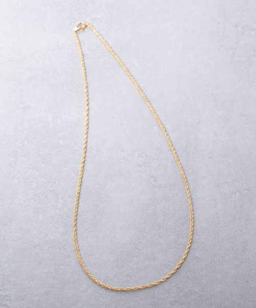SETUP7（セットアップセブン）の「【SETUP7】スクリューダブルゴールドネックレス　45cm　D-235AS NKS（ネックレス・メンズ・ゴールド・FREE）」の2枚目の写真