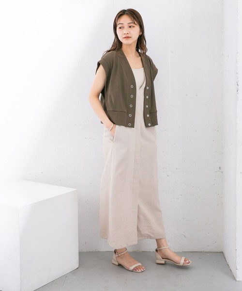 KBF（ケイビーエフ）の「リブカットソーショートベスト（Tシャツ/カットソー・レディース・ブルー/ブラウン/ブラック・ONE）」の15枚目の写真