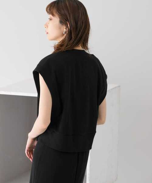 KBF（ケイビーエフ）の「リブカットソーショートベスト（Tシャツ/カットソー・レディース・ブルー/ブラウン/ブラック・ONE）」の20枚目の写真