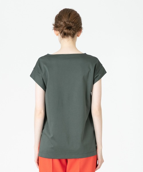 allureville（アルアバイル）の「ボートネックスクエアTブラウス（T  