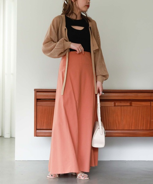 archives（アルシーヴ）の「メッシュ編みボレロカーディガン（カーディガン/ボレロ・レディース・ブラック/ベージュ/オフホワイト/イエロー/ブルー/オレンジ・MEDIUM）」の17枚目の写真