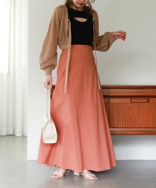 archives（アルシーヴ）の「メッシュ編みボレロカーディガン（カーディガン/ボレロ・レディース・ブラック/ベージュ/オフホワイト/イエロー/ブルー/オレンジ・MEDIUM）」の16枚目の写真