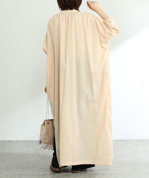 COLLAGE GALLARDAGALANTE（コラージュガリャルダガランテ）の「2WAY/バサッと羽織れる、リラックシーな１枚/シャツワンピース（シャツワンピース・レディース・ベージュ/ピンク/チャコールグレー・FREE）」の16枚目の写真