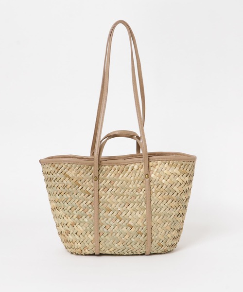 URBAN RESEARCH Sonny Label（アーバンリサーチサニーレーベル）の「ツーハンドルバスケットバッグ（かごバッグ・レディース・ブラック/グレー系その他/キャメル・ONE）」の8枚目の写真