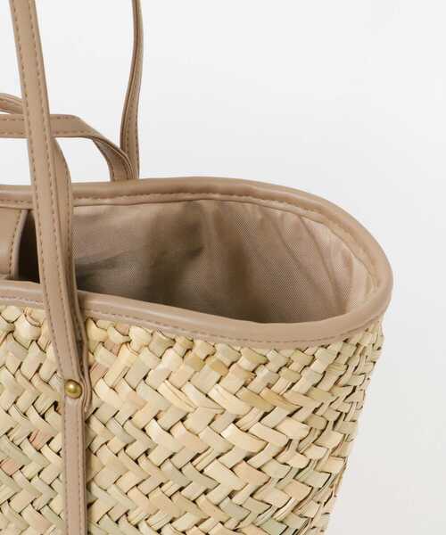 URBAN RESEARCH Sonny Label（アーバンリサーチサニーレーベル）の「ツーハンドルバスケットバッグ（かごバッグ・レディース・ブラック/グレー系その他/キャメル・ONE）」の5枚目の写真