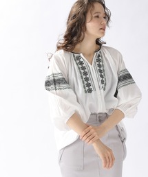 niko and... | インド刺繍ボリュームブラウス(シャツ/ブラウス)