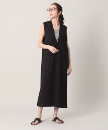 UNTITLED | ジレ風ジャンパードレス【洗える】(ワンピース)