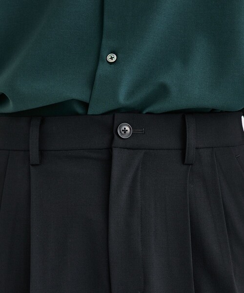 city(シティ)の「2TUCK SLACKS(スラックス・メンズ・ブラック/グリーン・1/2/3)」の6枚目の写真