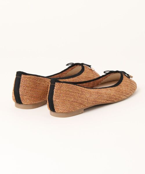 Te chichi TERRASSE（テチチテラス）の「雑材風バレエシューズ（バレエシューズ・レディース・キャメル/ブラック/ベージュ・LARGE/MEDIUM）」の4枚目の写真