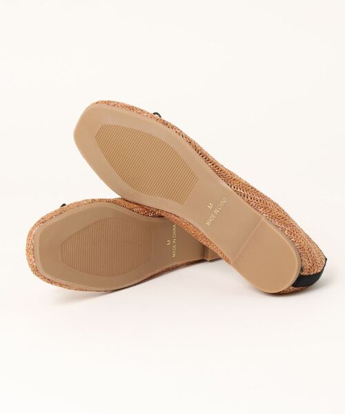 Te chichi TERRASSE（テチチテラス）の「雑材風バレエシューズ（バレエシューズ・レディース・キャメル/ブラック/ベージュ・LARGE/MEDIUM）」の5枚目の写真