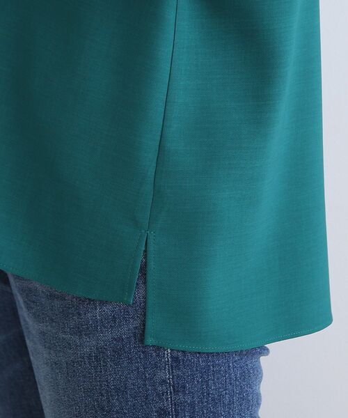 【洗える/UVケア/SETUP可能】ボリュームラグランスリーブ5分袖ブラウス