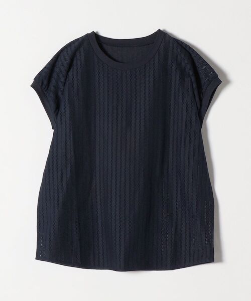 SHIPS any(シップス エニィ)の「SHIPS any:〈ウォッシャブル〉パフスリーブ ラウンドヘム TEE◇(Tシャツ/カットソー・レディース・ホワイト/ネイビー/オフホワイト・ONE SIZE)」の12枚目の写真