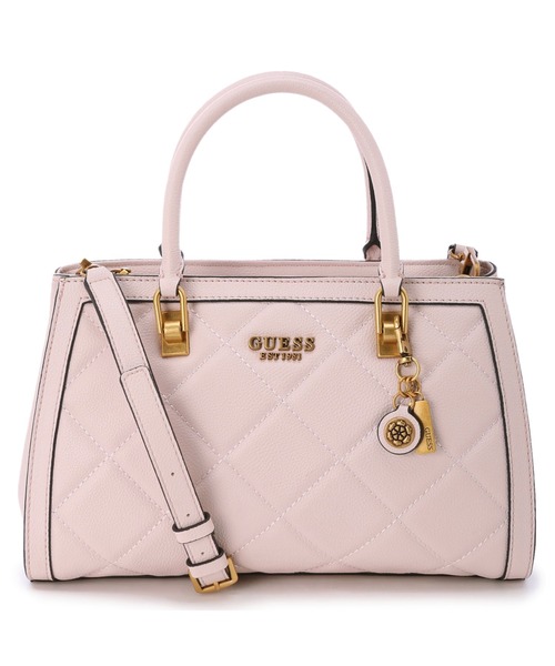 Guess（ゲス）の「ABEY Elite Girlfriend Satchel（ショルダーバッグ・レディース・ブラック/ライトピンク/ストーン・ONE SIZE）」の3枚目の写真
